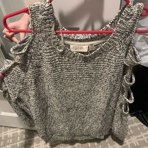 Long sleeve sweater with slits